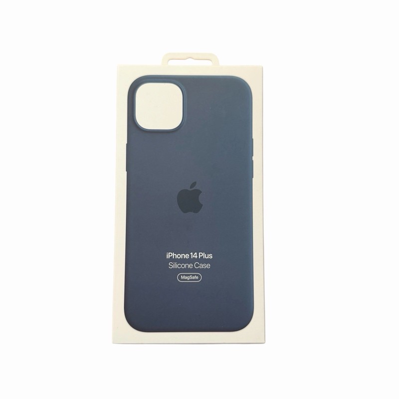 Apple iPhone 14 Plus Silicone Case with MagSafe Storm Blue MPT53ZM/A