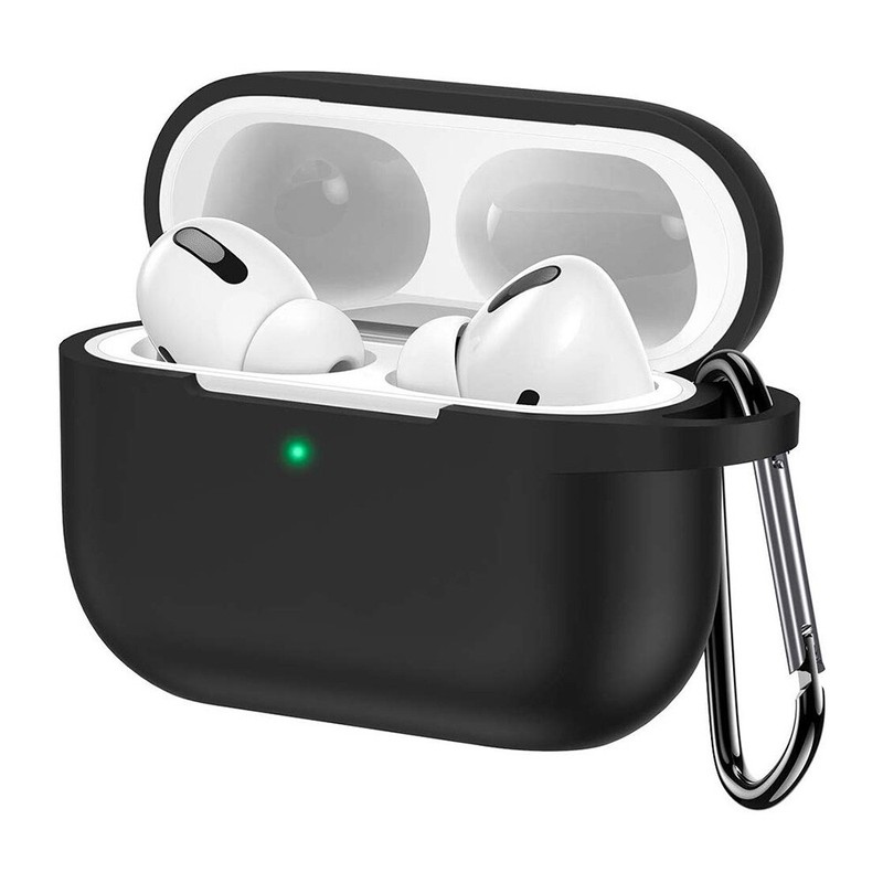 Silicone Case Cover with Keychain Protective Skin for Apple AirPods Pro Gen