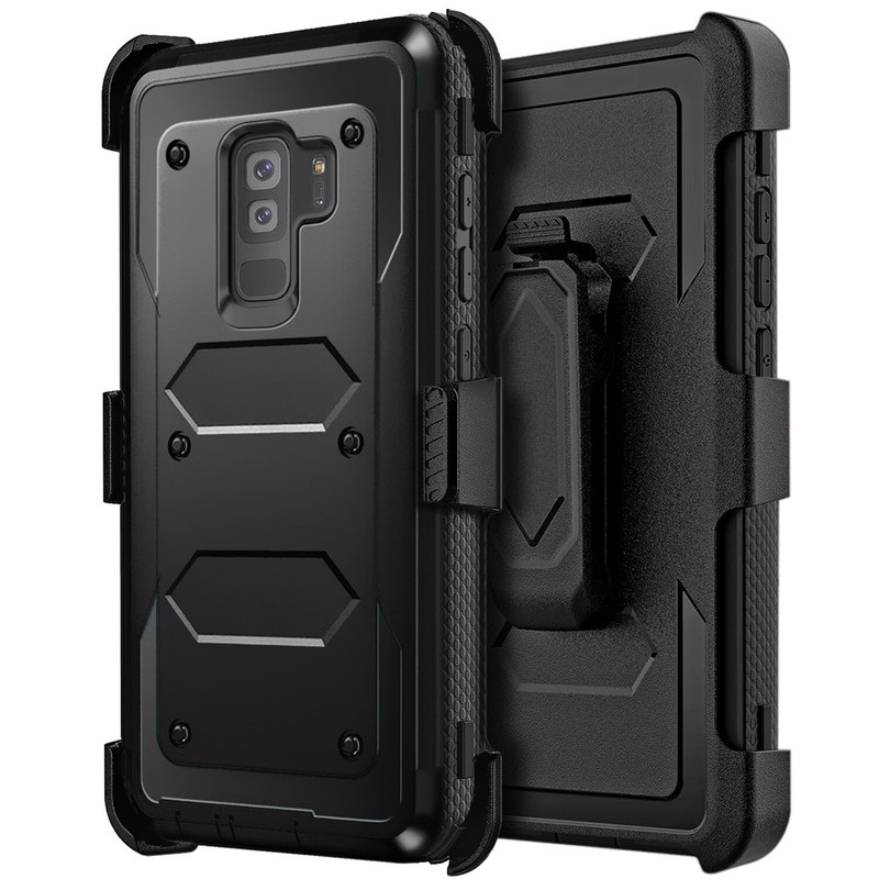 For Samsung Galaxy S9/S9 Plus Shockproof Case Phone Cover + Belt Clip Holster