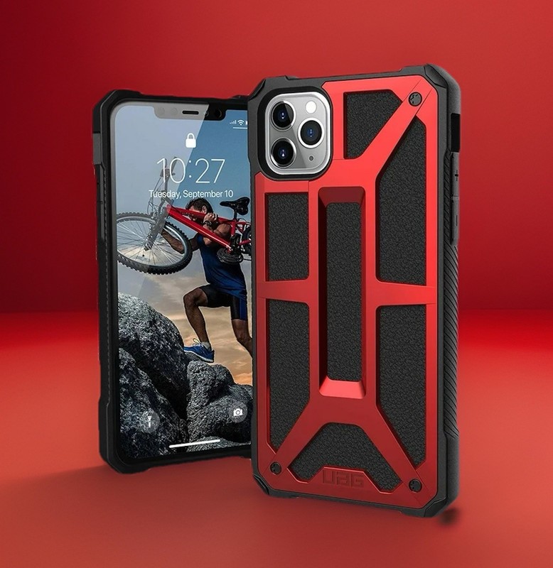 UAG Monarch Case for iPhone 11 Pro 5.8″ Top Grain Leather – Red/Black