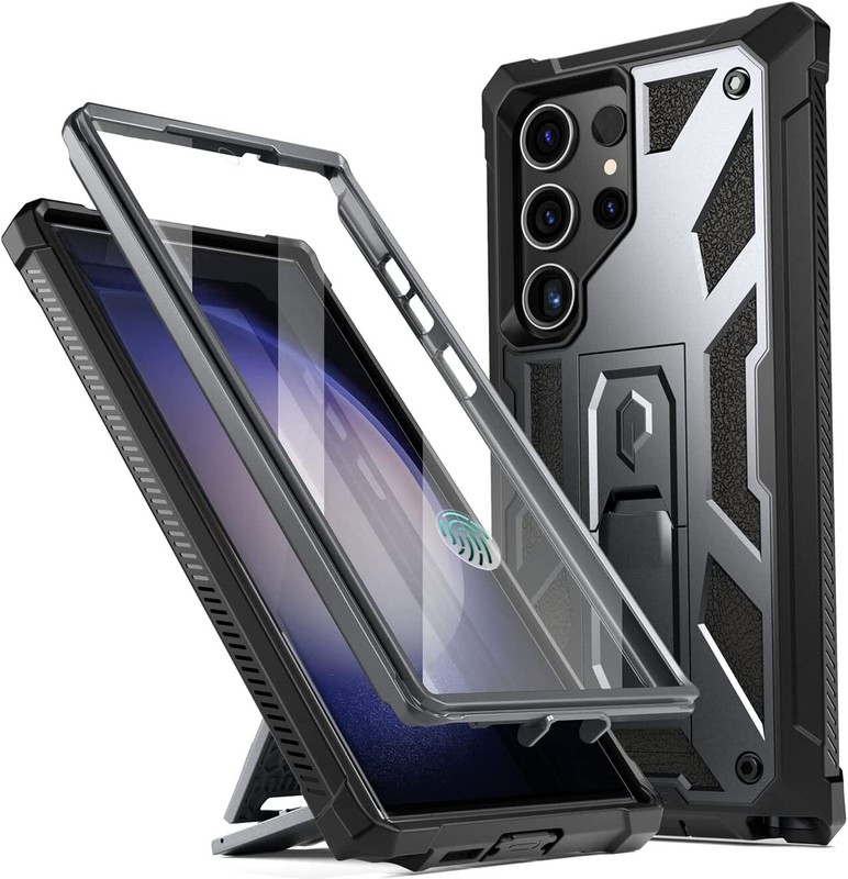 For Samsung Galaxy S23 Ultra Case | Poetic With Kickstand Full Body Rugged Cover
