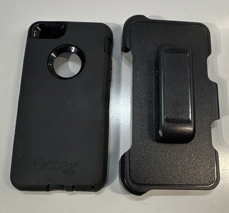 OtterBox Black Rugged Heavy Duty Hard Case Holster Clip Rigid Plastic