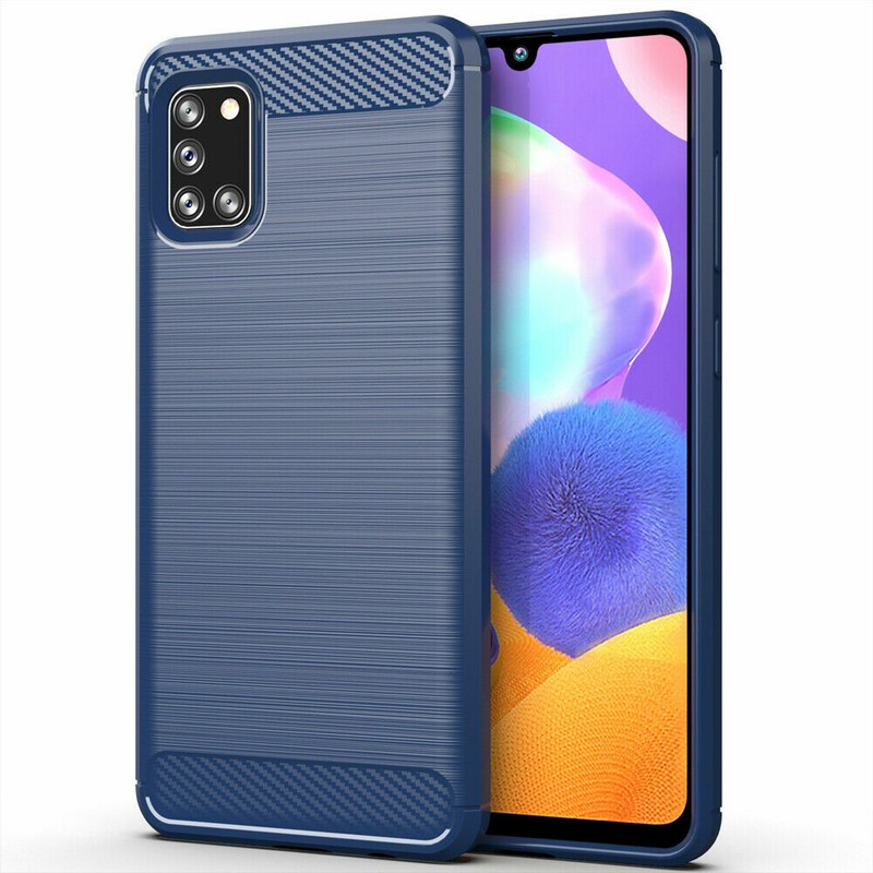 For Samsung Galaxy A72 A71 5G A51 5G Flexible Carbon Fiber Soft TPU Back Case gallery