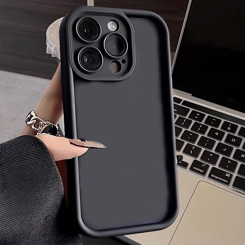Solid Color Plain Silicone Soft Case For iPhone 15 14 Pro Max 13 12 11 XR Cover