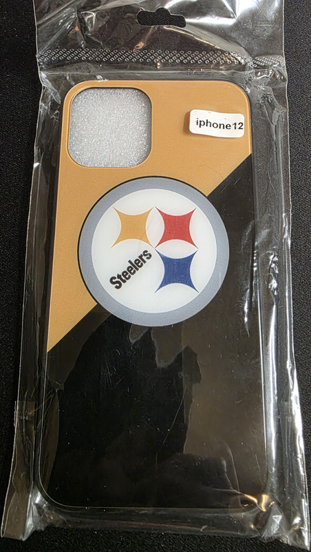 Pittsburgh Steelers Logo Case for iPhone 12 Gold Black NFL Fitted Skin sealed