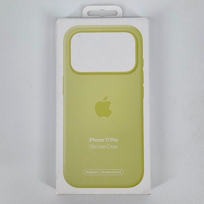 OEM Apple iPhone 17 Pro Silicone Case with MagSafe – Neon Yellow