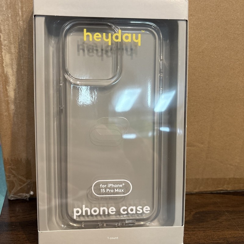 New Heyday iPhone 15 Pro Max Clear Case
