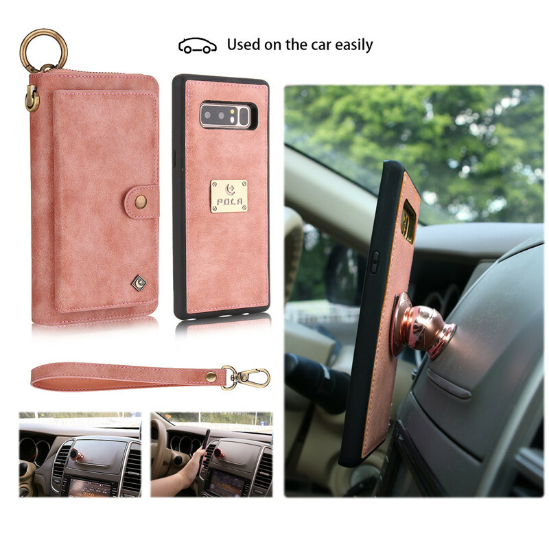Pola Retro pattern multi-function zipper Iphone protective sleeves Leather Cases gallery