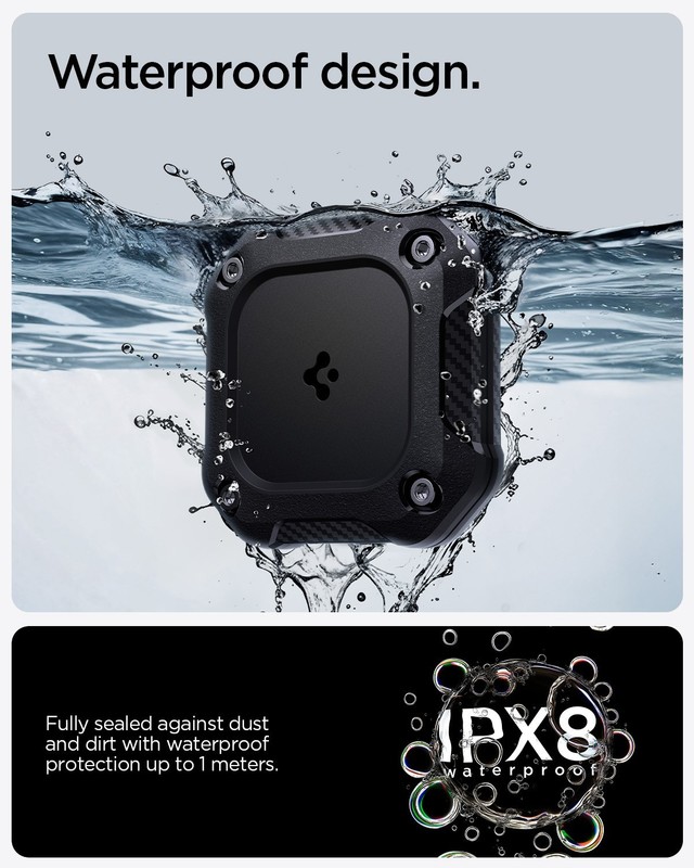 For AirTag | Spigen [Tough Armor IP] Waterproof Holder Pet Collar / Outdoor gallery