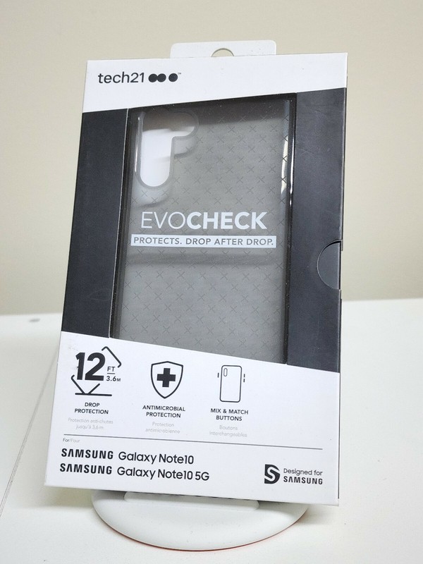 Tech21 EvoCheck Case for Samsung Galaxy Note10 – Smokey Black