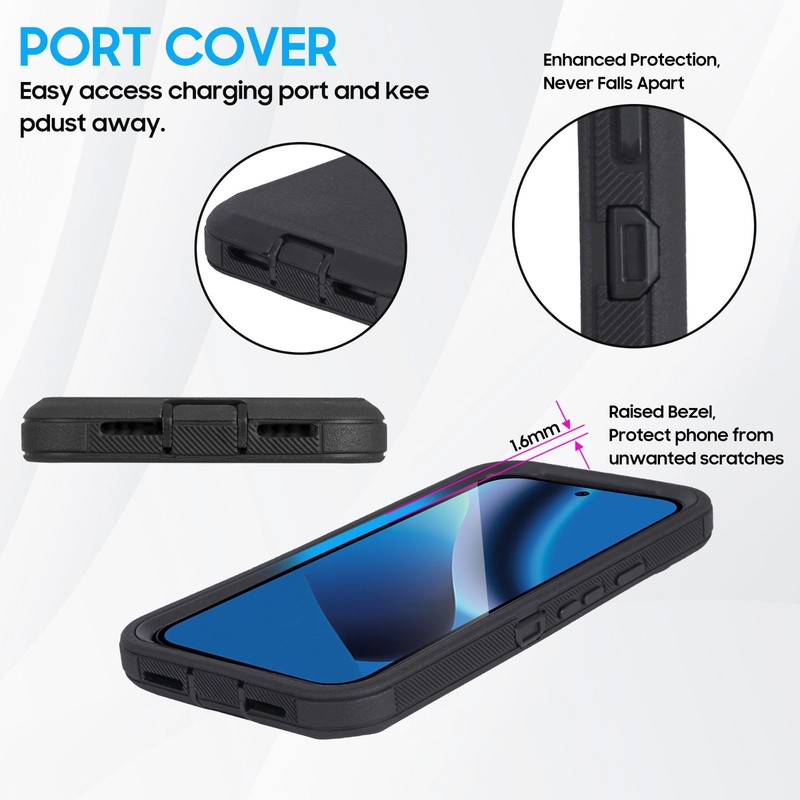 For Google Pixel 10a Kickstand Case Belt Clip Holster Fit Otterbox Defender gallery
