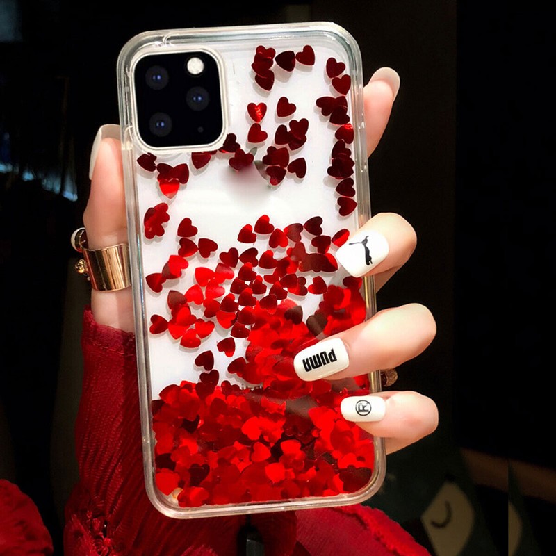 For iPhone 15 Plus 14 13 Pro Shockproof Back Case Liquid Luxury Glitter Cover gallery