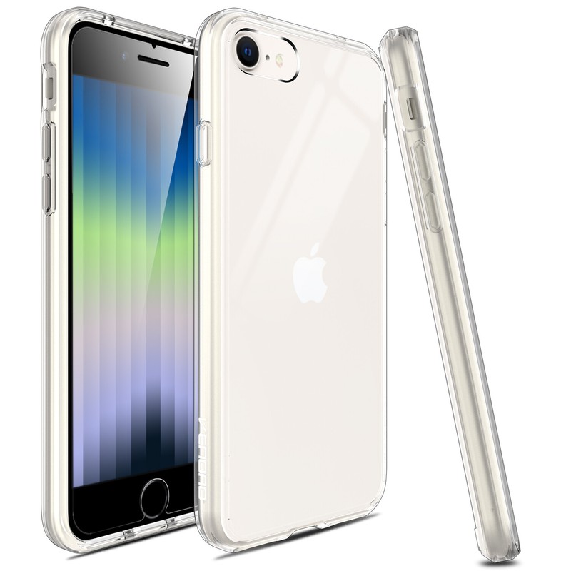 For iPhone SE 2nd 3rd Generation 8 7 Clear Case Crystal Cover / Screen Protector