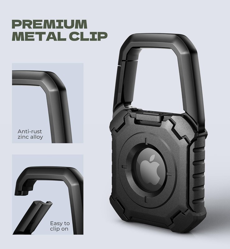 Dexnor Full-body Shockproof Case for AirTag Anti-Scratch TPU Cases Holders gallery