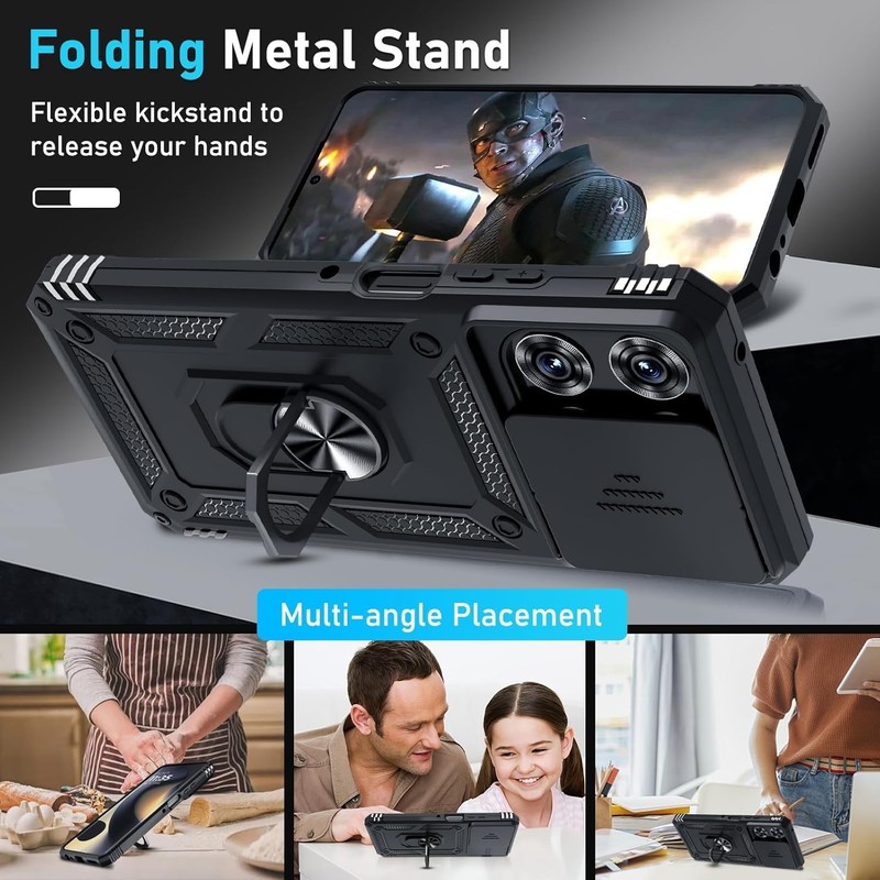 Durable Moto G Power 5G 2025 Phone Case With Kickstand And Free Screen Protector gallery