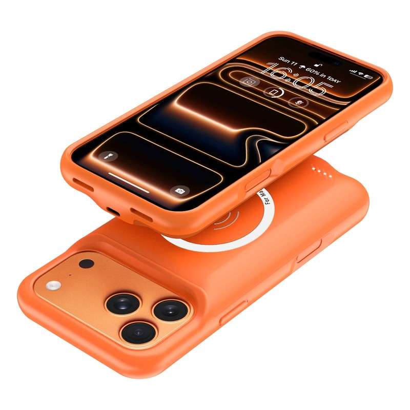 Wireless magnetic Battery Charger Case for iPhone 17 Pro Max Charging Cover gallery