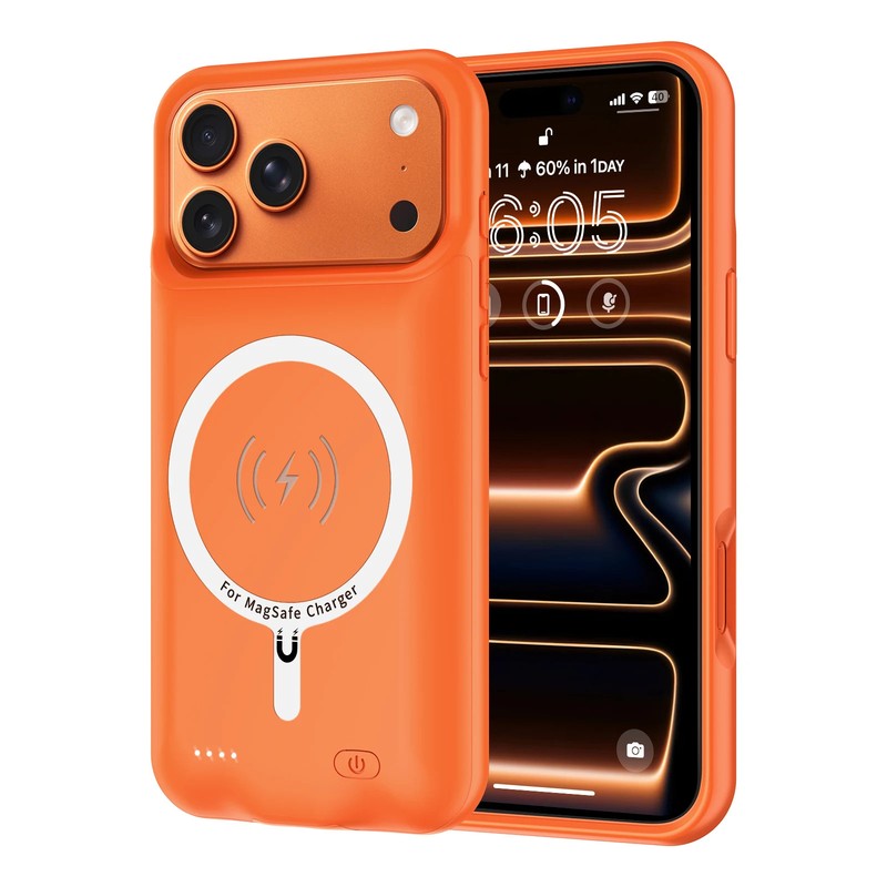 Wireless magnetic Battery Charger Case for iPhone 17 Pro Max Charging Cover
