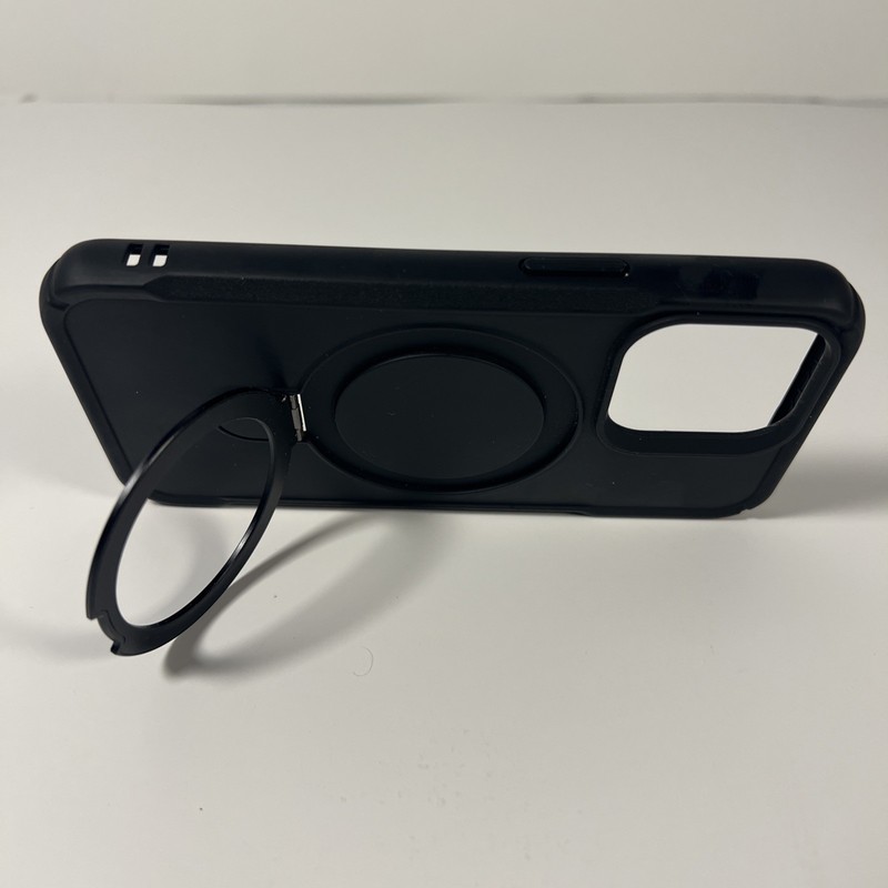 Apple - iPhone 17 Pro Max- Black MagSafe Compatible With 2 Way Kickstand Ring gallery