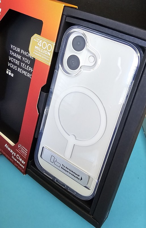ZAGG Crystal Palace Snap Case w/ Kickstand iPhone 17 - Clear gallery