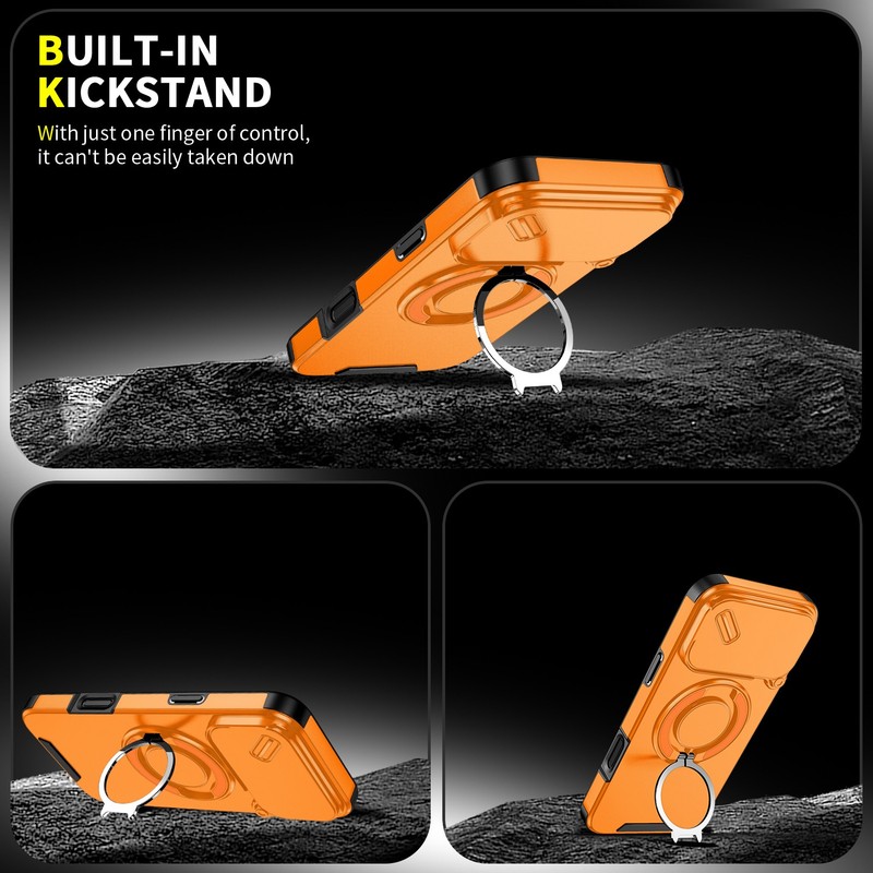 Rugged Magnetic For iPhone 17 Pro Max 16 15 14 13 12 11 with Ring Camera Cover gallery