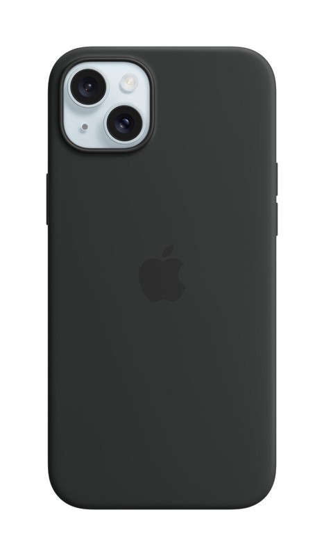 Original Apple Silicone MagSafe Case For Apple iPhone 15 Plus (Black) MT103ZM/A