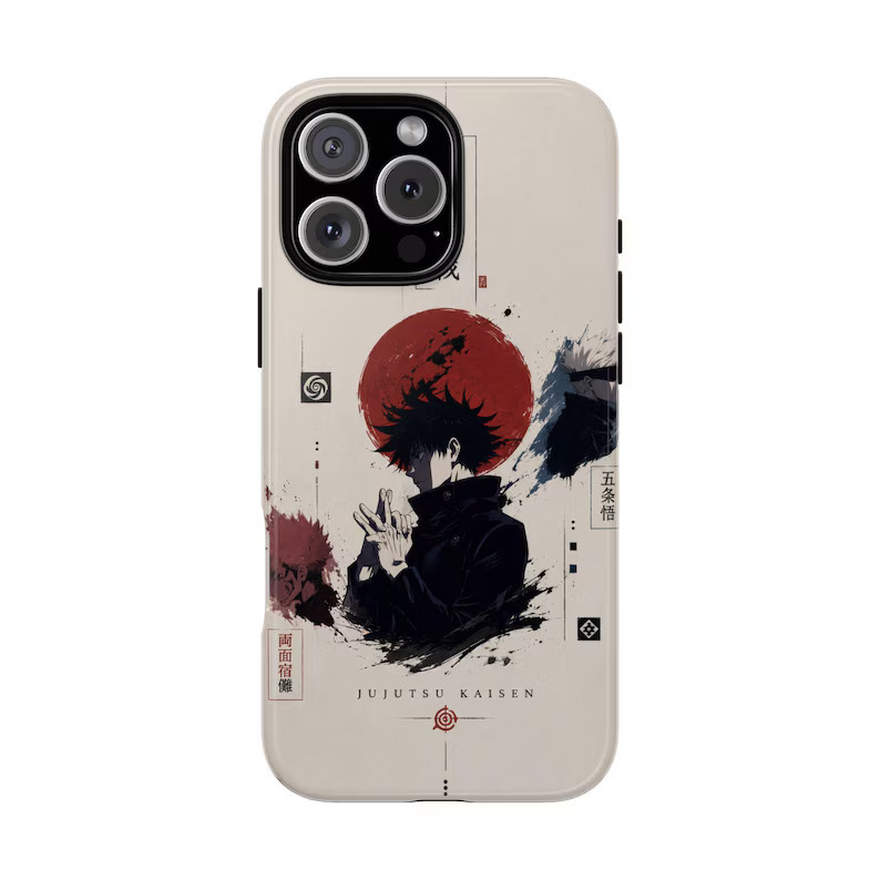 Anime Megumi Fushiguro Jujutsu Kaisen Japan Tough Case, Idea Gift For Fans