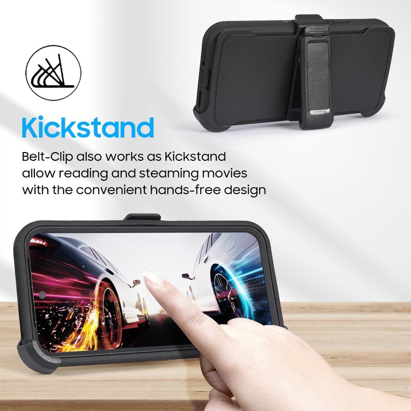 For Google Pixel 10a Kickstand Case Belt Clip Holster Fit Otterbox Defender gallery