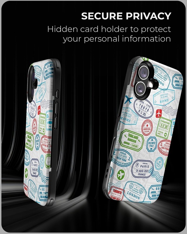 for iPhone 16 Wallet Case with Card Holder, Hidden ID Credit Card Slot Flip K... gallery