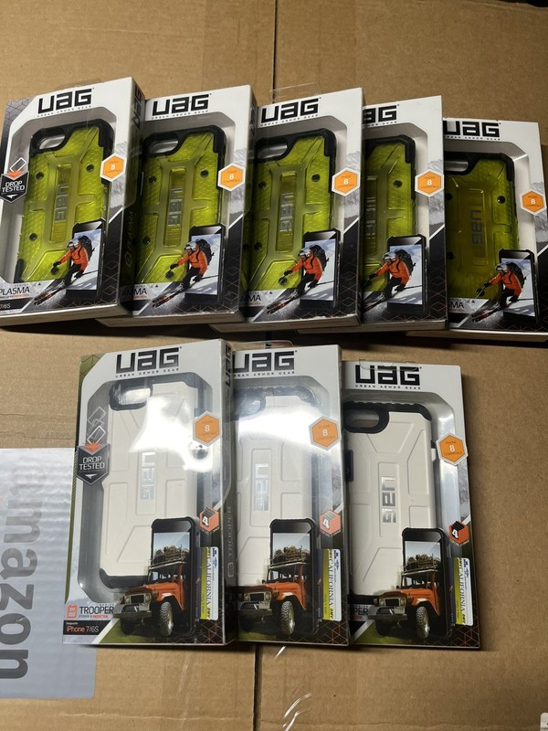 UAG Bulk Lot x8 NEW iPhone SE 2022, 8, 7, 6S Cases Plasma, Trooper Wallet