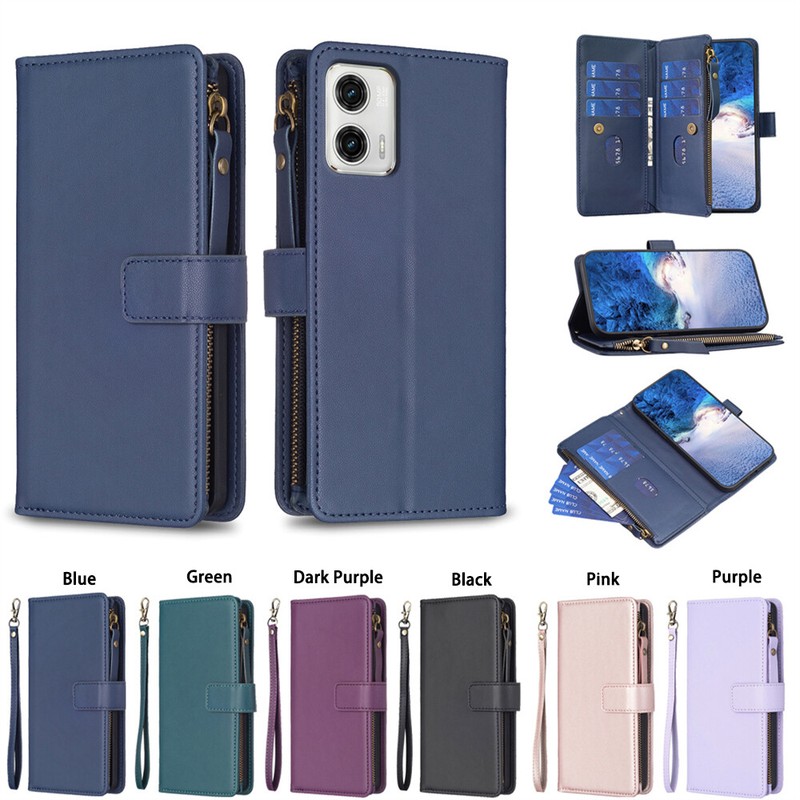 Flip Leather Wallet Fashion Stand Case Cover For Motorola Edge40 G73 G14 G13 E13 gallery