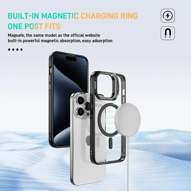 For iPhone 17 16 15 14 13 12 Pro Max Air Frost Case Mag Safe Shockproof Cover gallery