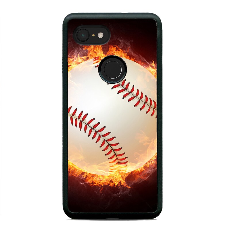 The Fire Baseball Game Sports Bat Case Cover For Google Pixel 3 3XL 2XL