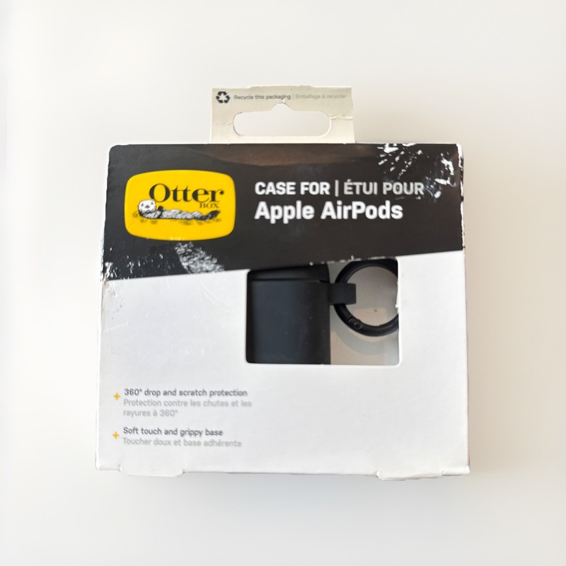OtterBox Apple AirPods 1st 2nd Gen Case Black Taffy Soft-Touch Cover — New