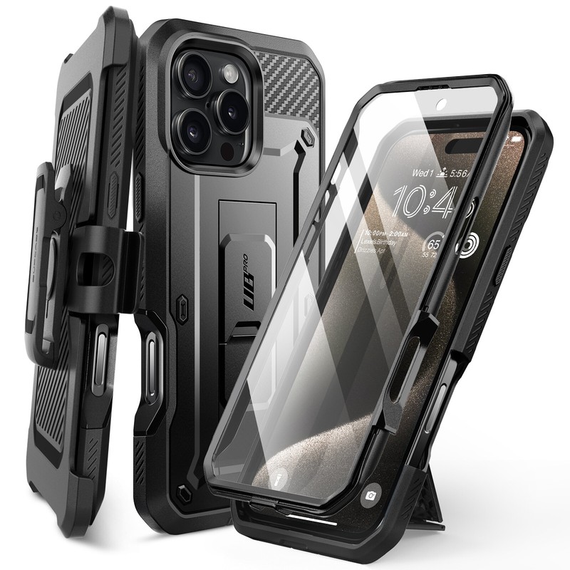 SUPCASE UBPro Case for iPhone 16 PRO MAX 6.9″ 2024 Dual Layers Shell Stand Cover