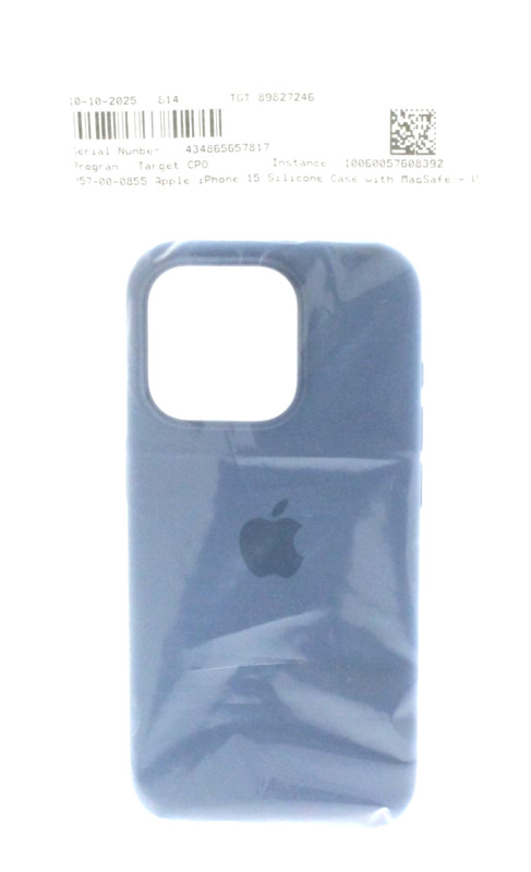 Apple Silicone Case for iPhone 15 with Magsafe Winter Blue MT0Y3ZM/A Authentic