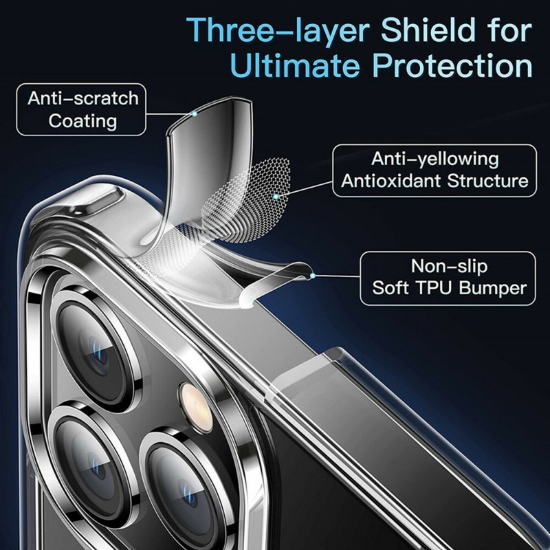 For iPhone 13 12 Pro Max Mini Shockproof Clear Soft Phone Case Cover Wholesale gallery