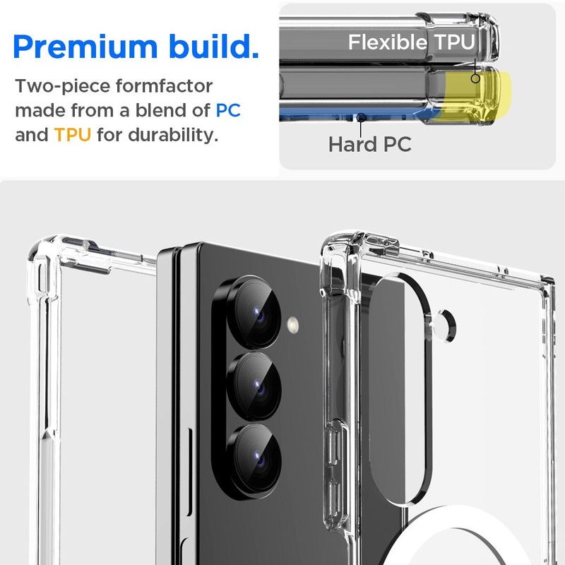 For Samsung Galaxy Z Fold6 5G Clear MagSafe Case Shockproof Heavy Duty Cover gallery