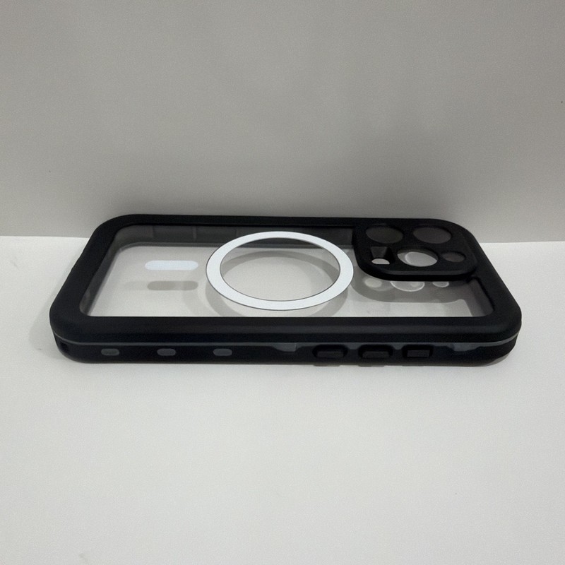 IP68 Waterproof iPhone 15 Pro Case, Full Body MagSafe Drop Protection Black gallery