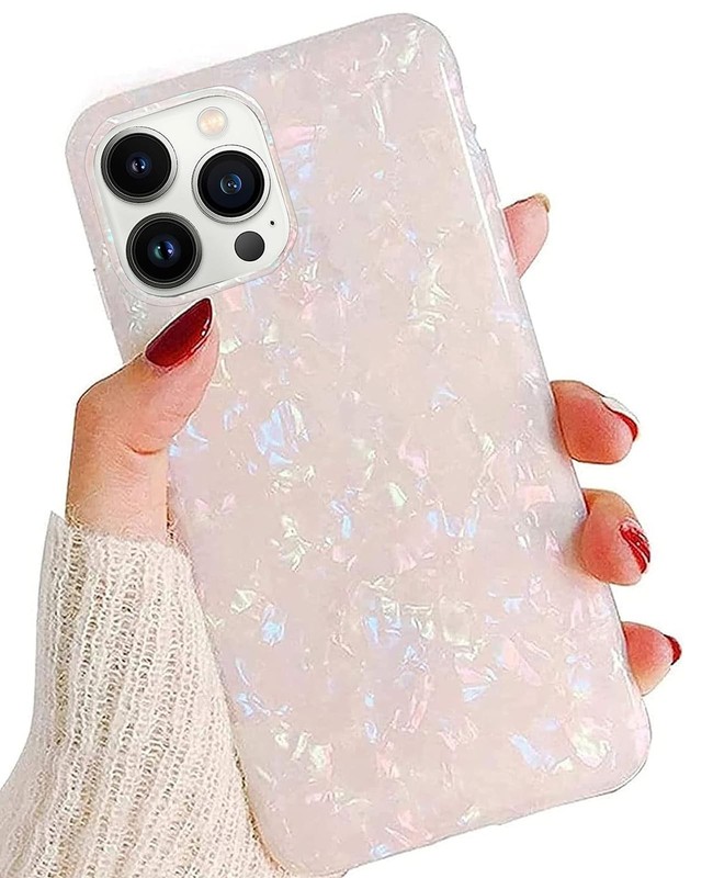 with iPhone 16 Case 6.3 inch,Sparkle Opal Glitter Translucent Clear Soft TPU …