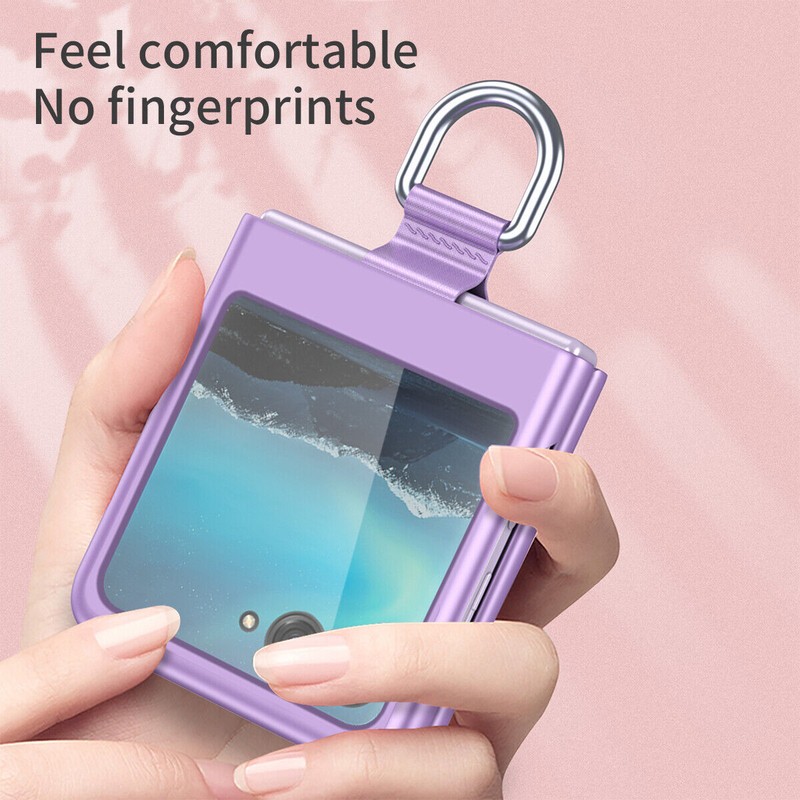 For Motorola Razr+ Plus (2023) Case Slim Hard Cover with Ring + Screen Protector gallery