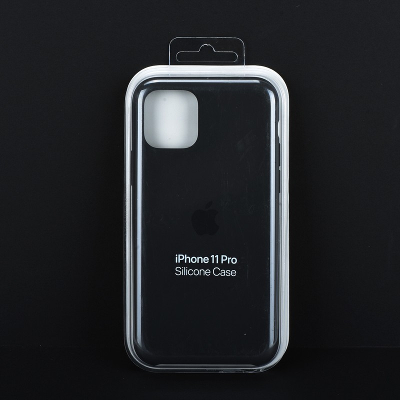 Original Genuine Apple Silicone Snap Case Cover For iPhone 11 Pro – Black OB
