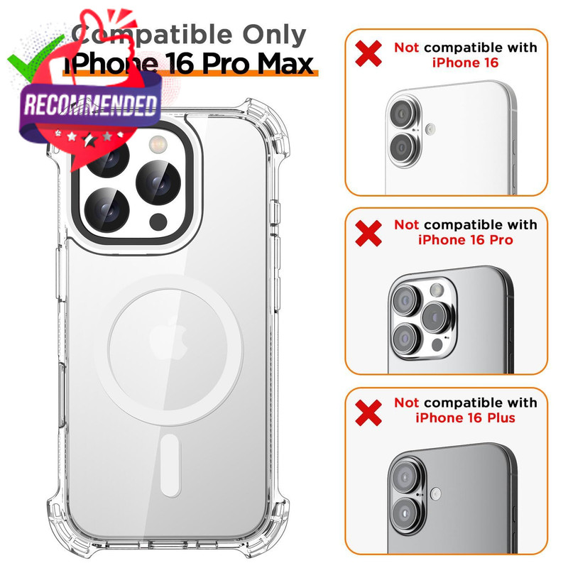 AICase Bounce Case Clear Blue Compatible with iPhone 15 Pro Max, Impact... gallery