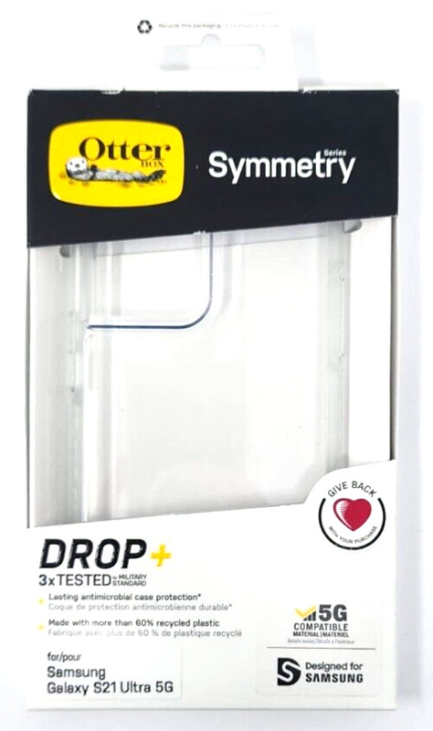 OtterBox Galaxy S21 Ultra 5G Symmetry Series Case for Samsung Clear