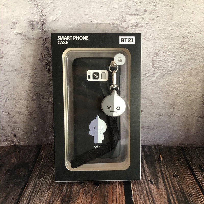 Official BTS BT21 Cute Strap Phone Case Cover – VAN * New in Box (GALAXY S8)