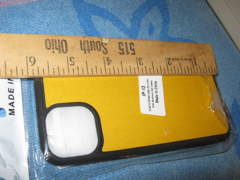 iPHONE IP - 13 Plastic Phone Case ( PC+TPU) with Glass Sub Inserts gallery
