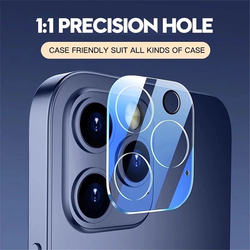 For iPhone 14 13 12 Pro Max 3PC Tempered Glass CAMERA LENS Cover Screen Protect gallery