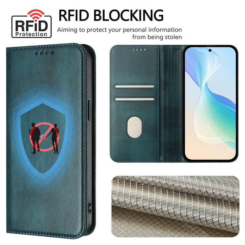 For Samsung Galaxy S25 Ultra S24 S23 S22 PU Leather Flip RFID Block Wallet Case gallery