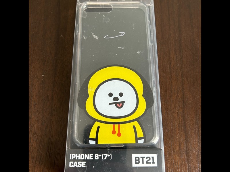 [BT21] iPhone 8+[7+] BTS Clear Case with Chimmy character