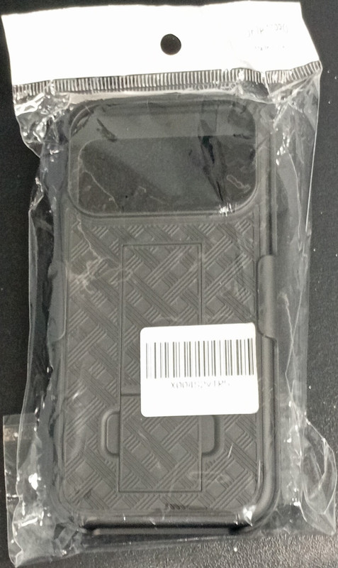For Apple iPhone 17 Pro Rugged Hard Case Rigid Plastic Black with belt clip