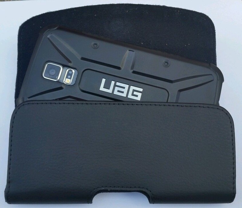 2 PACK XL Black Leather Pouch Holder Belt Clip Loop Holster For MOTOROLA Phones gallery